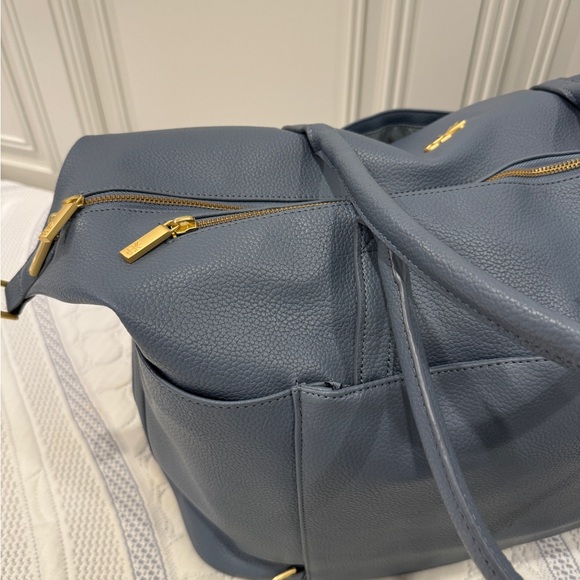 Freshly Picked Classic Weekender + Matching Classic Clutch (Dusty Blue) - Picture 7 of 10